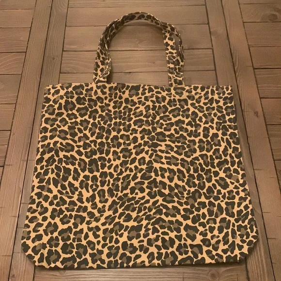 J Crew Leopard Tote